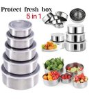 Stainless Steel Bowl Set of 5 – Premium & Food-Safe