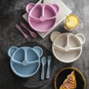 5-Piece Multi-Color Panda Plates Set – Fun & Safe for Kids