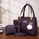 TBM 3-Pcs Women’s Bag Set – Pouch, Wallet & Strap Included